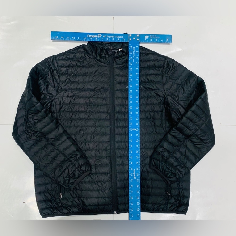 Eddie Bauer EB650 Down Fill Black Lightweight Full-Zip Puffer Jacket - Picture 4 of 6